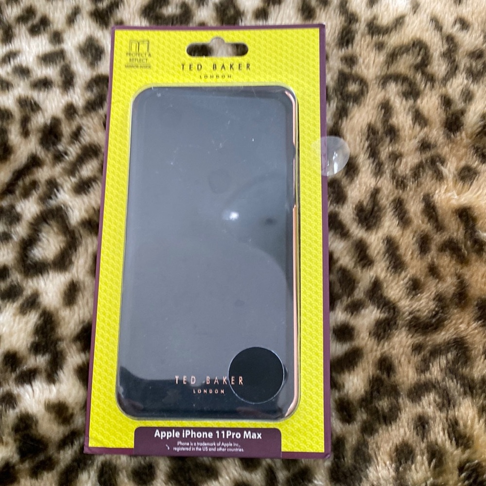 New in box, Ted Baker folio case, mirror inside. Black, iPhone 11 Pro Max.